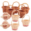 10Pcs Basket Mini Woven Baskets with Handles Plant Pots Containers 2