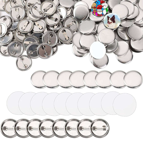 600 Pcs Blank Button Making Supplies for Button Making Machine 2