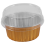 100Pcs Disposable Aluminum Foil Baking Cups Cupcake Cups with Lids 2