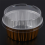 100Pcs Disposable Aluminum Foil Baking Cups Cupcake Cups with Lids 4