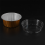 100Pcs Disposable Aluminum Foil Baking Cups Cupcake Cups with Lids 6