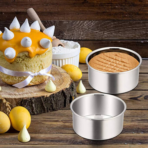 4 Inch Small Cake Pan Set of 8, Baking Round Cake Pans Tins Bakeware 1