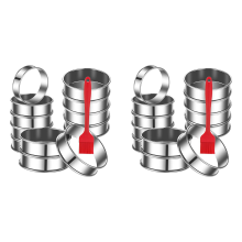 12Pack English Muffin Rings 3.15 Inch Crumpet Rings