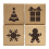 60 Kraft Cardboard Bakery Cookie Boxes Set Auto-Popup for Cookies 4