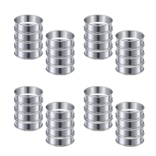 32 Pcs 4.1 Inch Muffin Tart Rings for Home Cooking