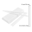 50 Pieces Plastic White Cake Rods(0.4 Inch Diameter 9.5 Inch Length) 3
