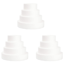 4 Pack Foam Cake Dummy for Decorating and Wedding Display,Sculpture