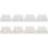 19x12.5cm Flat White Plastic Cake Decorator Dough Pastry Scraper Tool 1