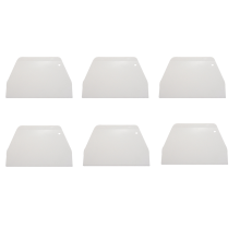 19x12.5cm Flat White Plastic Cake Decorator Dough Pastry Scraper Tool