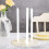 50 Pieces Plastic White Cake Rods(0.4 Inch Diameter 9.5 Inch Length) 5