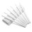 50 Pieces Plastic White Cake Rods(0.4 Inch Diameter 9.5 Inch Length) 3