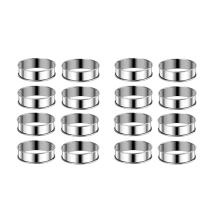 3.15 Inch Muffin Rings Crumpet Rings,8Pc Muffin Rings Molds Tart Ring