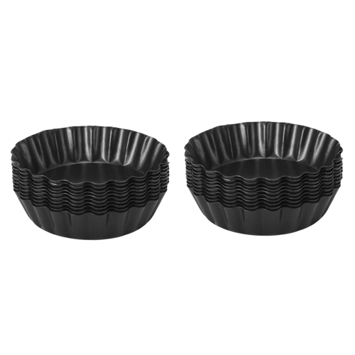 Egg Tart Molds, 3Inch Mini Tart Pans Removable Bottom (10 Pcs )