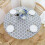 Round Tablecloth with Elastic Edge Waterproof Oil Proof Table Cloth 3