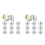 20 Pieces 10 Set DIY Metal Bath Ball Mold 5.5X2.5cm 1