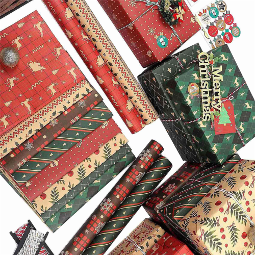 8 Sheets ,for Christmas Birthday Party Wrapping 2