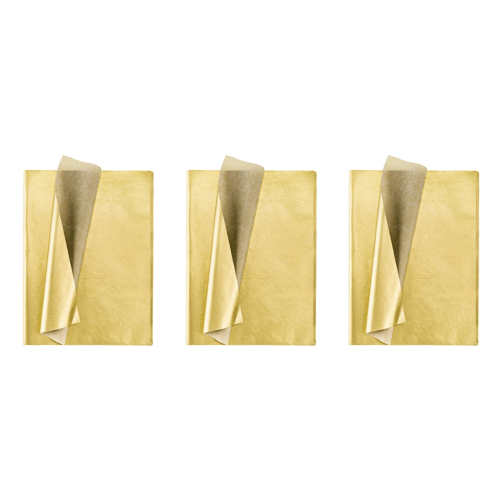 Gold Tissue Paper, 100 Sheets Metallic