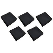 Men's Pocket Hanky Wedding Party Square Hankerchief (Black)