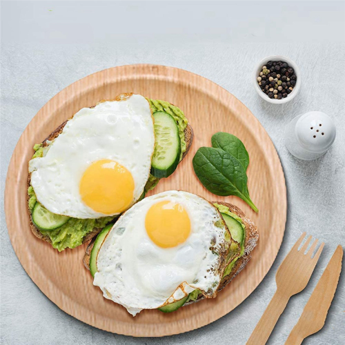 Biodegradable, Disposable Palm Leaf Plates (20, 8 inch Round Plates) 1