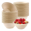 100Pcs Strong Disposable Paper Bowls,350Ml Sugarcane Paper Brown 2