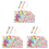 Rainbow Birthday Wrapping Paper,for Gift Wrap Decoration Occasions 2