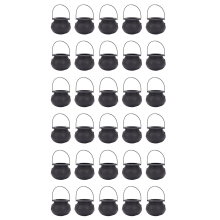 10Pcs Black Candy Holder Pot Halloween Candy Bucket for Halloween