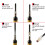 4 Pcs Wine Opener Set,Includes Wine Vacuum Stopper and Wine Pourer 5
