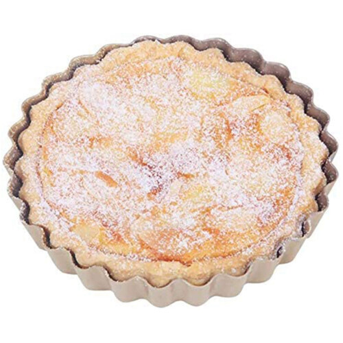 Tart Pan,4 Inch Mini Quiche Pan Bottom Tin Carbon (4 Packs) 1