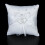 White Double Heart Rhinestone Ring Pillow Ring Bearer Cushion 2
