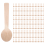 100Pcs Disposable Wooden Spoon Mini Ice Cream Spoon 1