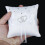 White Double Heart Rhinestone Ring Pillow Ring Bearer Cushion 5