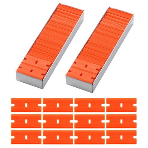 400PCS Plastic Blades Double Edge Blades for 2