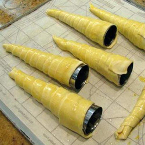 24PCS Stainless Steel Conical Pastry Roll Horn Mould Baking Coil Tool 2