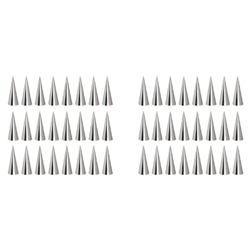 24PCS Stainless Steel Conical Pastry Roll Horn Mould Baking Coil Tool 1
