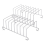 2 Pcs Toast Bread Holder 8 Holes Tool Cooling Grid Bread Rack 3