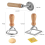3Pcs Ravioli Stamp Maker Cutter with Roller Wheel Set,Mold 3
