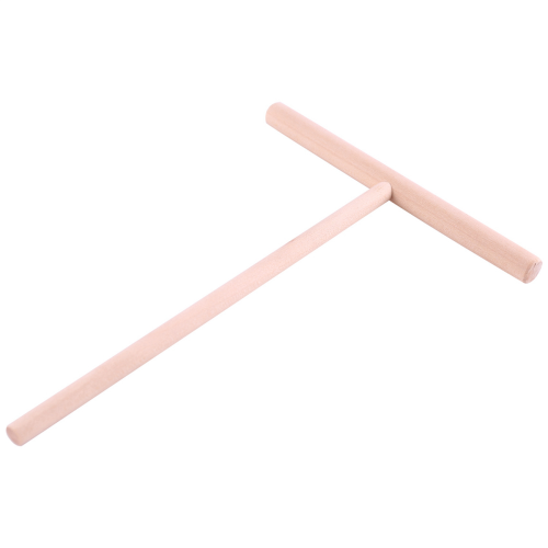 T Shape Crepe Maker Pancake Batter Wooden Spreader Stick DIY Use 1pc 1