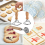 3Pcs Ravioli Stamp Maker Cutter with Roller Wheel Set,Mold 7