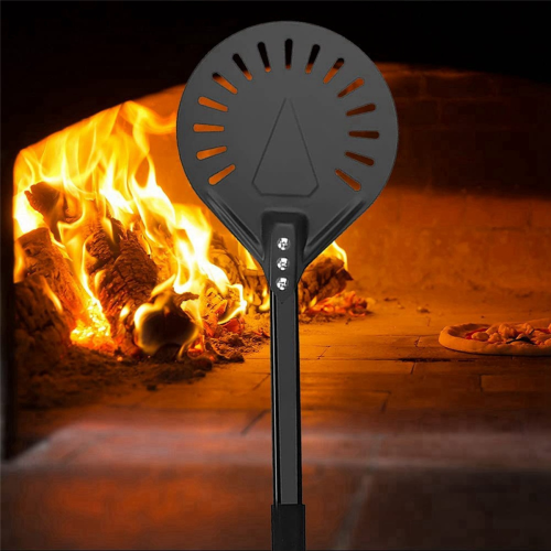 Metal Round Pizza Tool Aluminum Adjustable Pastry Removable Handle 1
