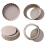 Tart Pan,4 Inch Mini Quiche Pan Bottom Tin Carbon (4 Packs) 2