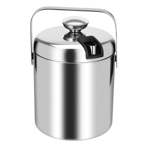 Stainless Steel Ice Square Container Double Walled 1.3L with Lid 2
