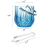 Ice Bucket Plastic Ice Bucket with Handle Acrylic Transparent-Blue 3
