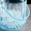 Ice Bucket Plastic Ice Bucket with Handle Acrylic Transparent-Blue 3
