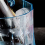 Ice Bucket Plastic Ice Bucket with Handle Acrylic Transparent-Blue 2