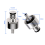 2Pcs Stainless Steel Carbonation Cap 5/16 Inch Barb, Ball Lock Type 4