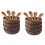 and Spoon Set,Ice Cream Snack Bowl 4 Set 1