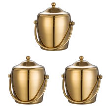 KTV Bar Utensils Ice Bucket, Stainless Steel Ice Bucket(C)