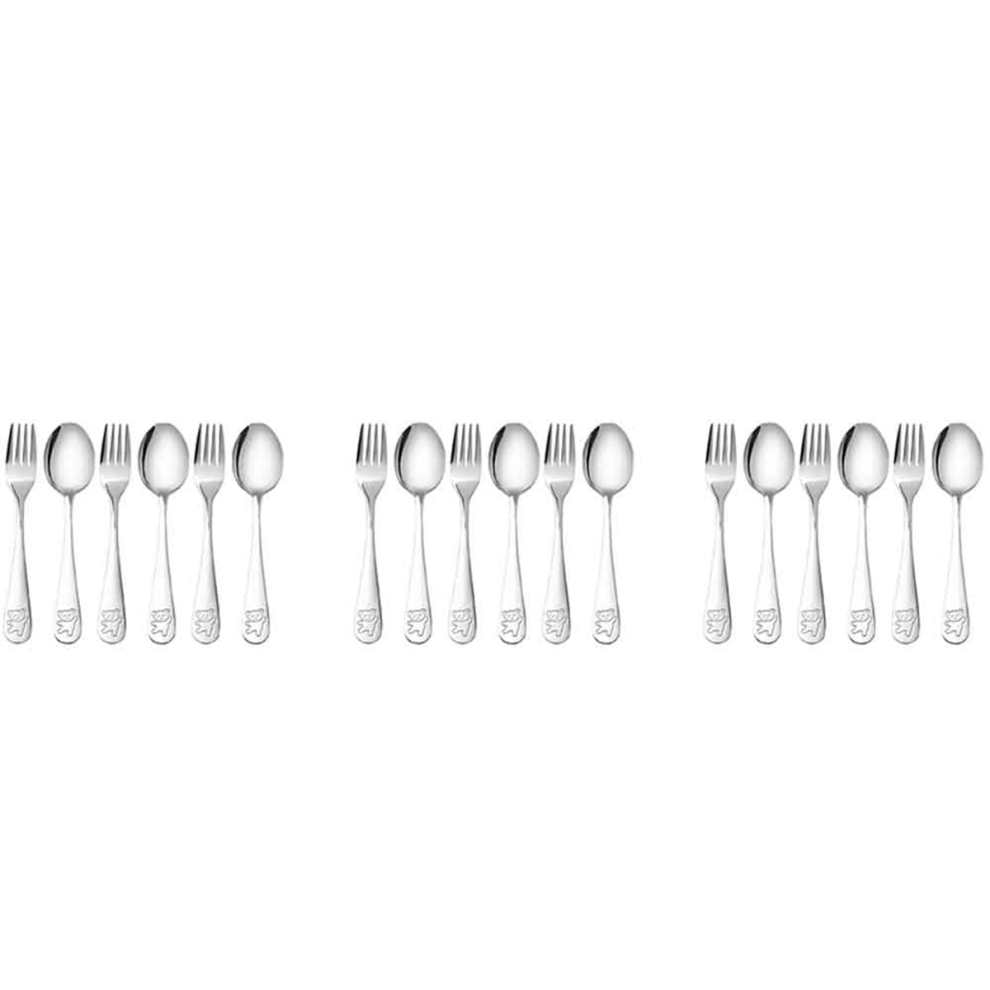 Stainless Steel Child Safety Cutlery Bear Children Spoon
