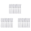 10Pcs 304 Stainless Steel Cocktail Dessert Fork Cake Fruit Forks Set 1