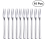10Pcs 304 Stainless Steel Cocktail Dessert Fork Cake Fruit Forks Set 3